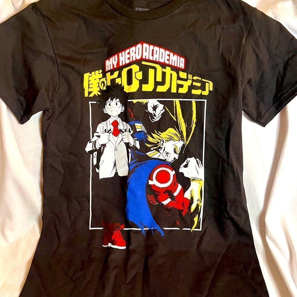 My Hero Academia Black T-shirt Men's Size Small